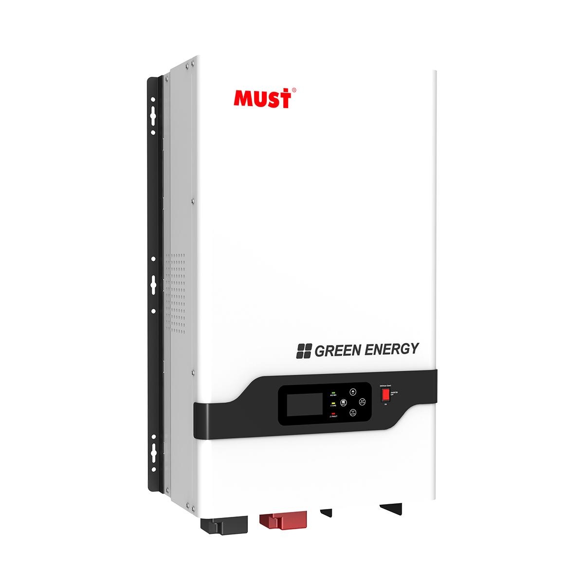 10kva-1 MUST 12KVA Hybrid Solar Inverter – 48V Pure Sine Wave - Image 1